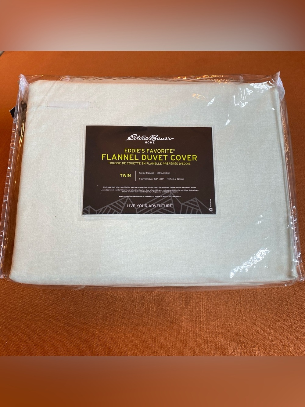 Eddie Bauer Eddie’s Favorite Flannel Duvet Cover Green NWT Size Twin